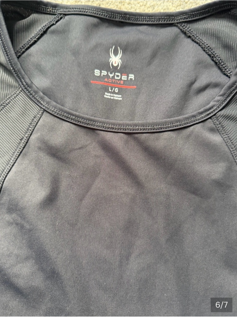 Spyder Women's Short-Sleeve Performance Tee in Black - Picture 3 of 4